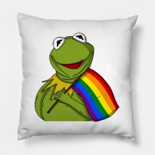 LGBT Pride Kermit Pillow