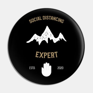 Social Distancing Expert Pin