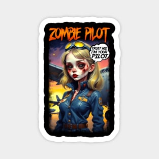 Zombie Pilot Magnet