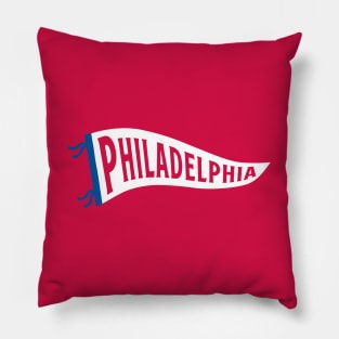 Philadelphia Pennant - Red 2 Pillow