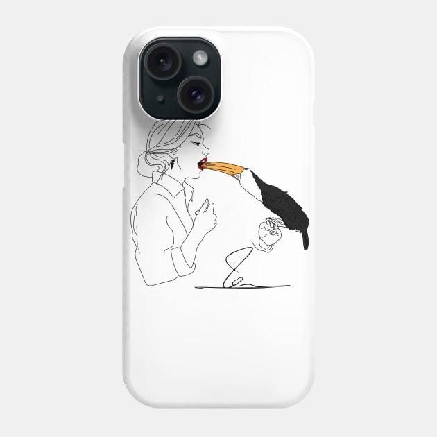 Toco Toucan and kumquat Phone Case by Le petit fennec