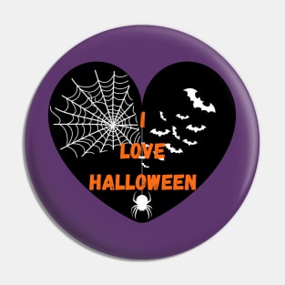 I love Halloween Pin