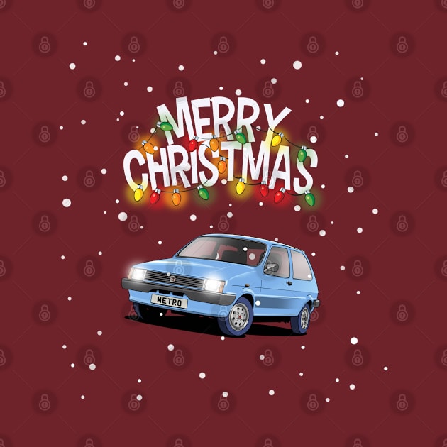 MG Metro festive christmas jumper design by Webazoot