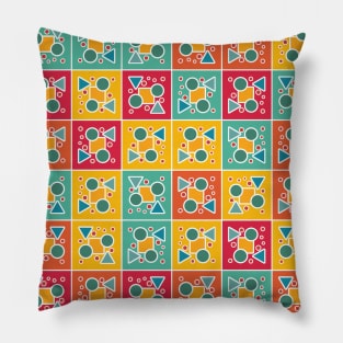 Tiled geometric pattern Pillow