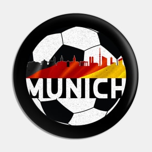 Munich Germany Euro 2024 football—White text Pin