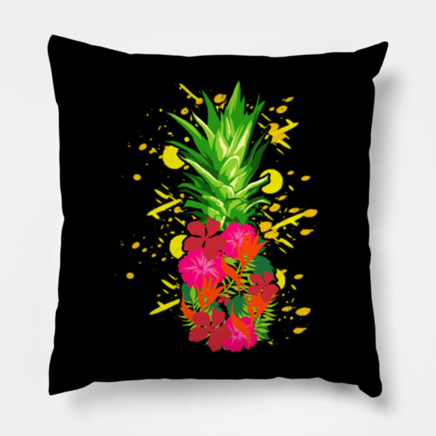 Hawaii Flowers Pineapple Summer Tropical Hawaiian Design