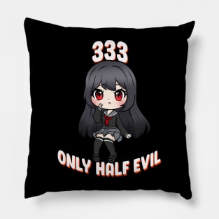 333 Only Half Evil I Pastel Goth Witch Pillow