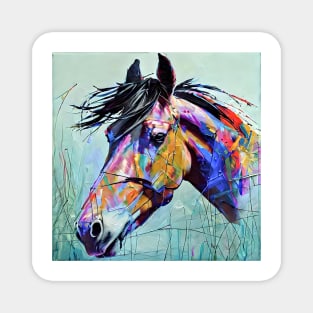 Wild horse wild colors Magnet