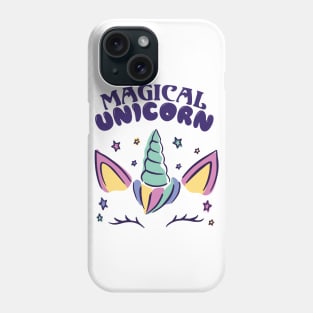 Cute Magical Unicorn Rainbow Horn Girl Phone Case