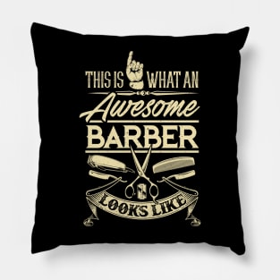 Barber Hairdresser Hairstylist Barbershop Pillow