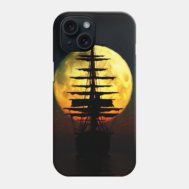 Pirates Of The Blood Moon Phone Case by EddieChristian