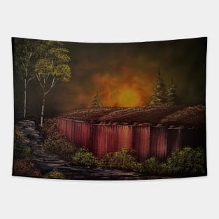 Ebony Sunset Tapestry