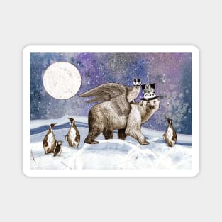 Polar Holiday Travel Magnet