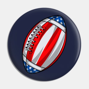 American Football American Flag Pin