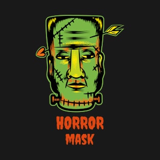 Halloween Mask, Horror Mask, Horror T-Shirt, Horror film, Halloween costume Short. T-Shirt