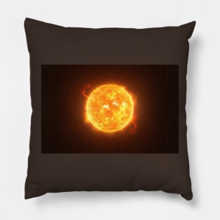 Betelgeuse star against starry sky artistic vision Pillow