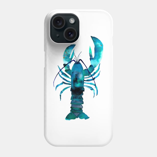 Blue Lobster Phone Case by AmayaBrydon