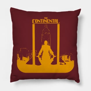 continental series john wick world graphic design illustration Pillow