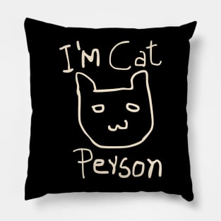 cat person Pillow