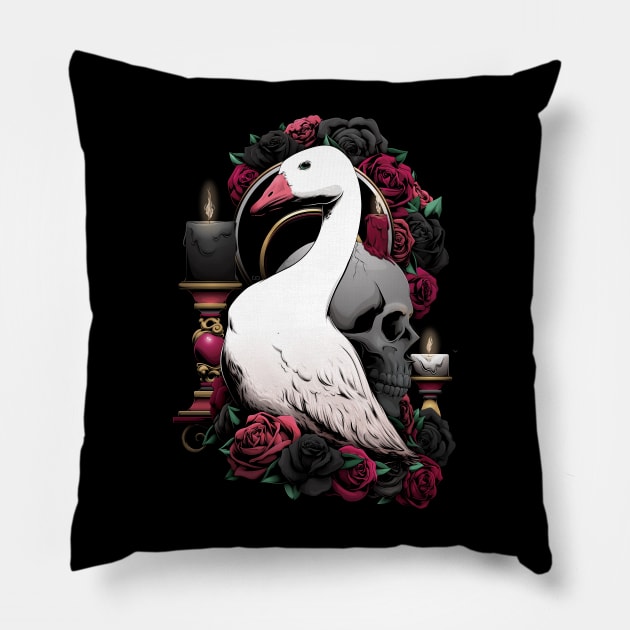 Embden - Goose Pillow by redappletees