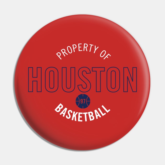 Houston Women's Basketball T-Shirt Pin by kwasi81