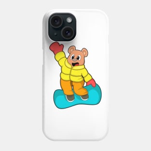 Bear at Snowboard Sports Phone Case