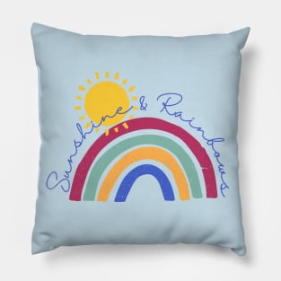 Sunshine & Rainbows Pillow