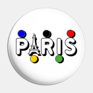 Paris color Olympic Pin