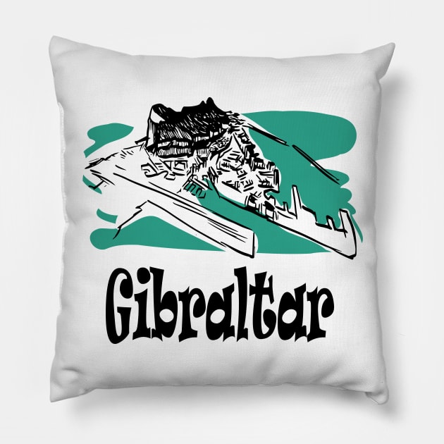 Gibraltar Pillow by stephenignacio