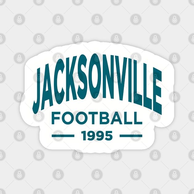 Jacksonville Jaguars Football Magnet by Fourteen21 Designs
