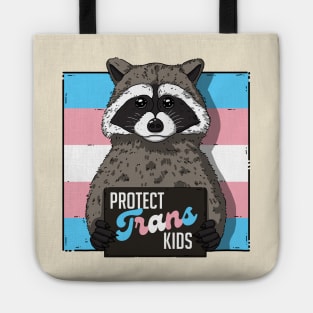 Baby Raccoon Protect Trans Kids Tote