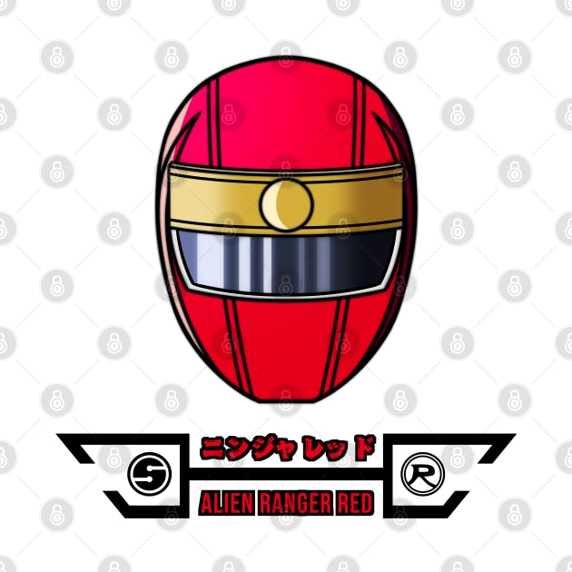 SENTAI HERO NINJA ALIEN RED (BLACK) by Ryuki Kento Art