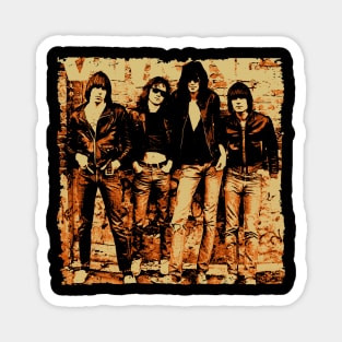 Classic Retro Ramone Graphic Picture Magnet