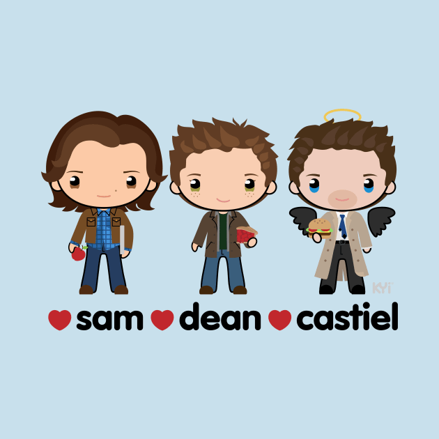 Love Sam, Dean & Castiel by KYi