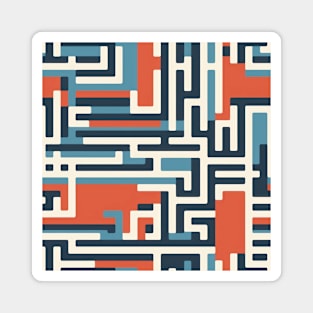 Maze of Dreams: Pastel Labyrinth Journey Magnet