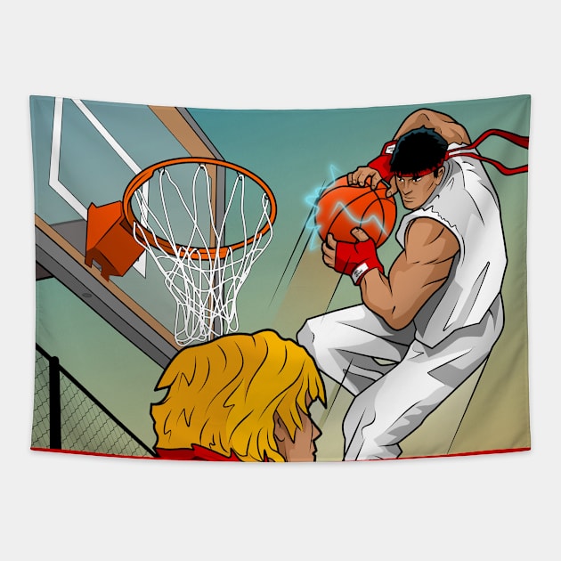 Street Baller Tapestry by dbl_drbbl