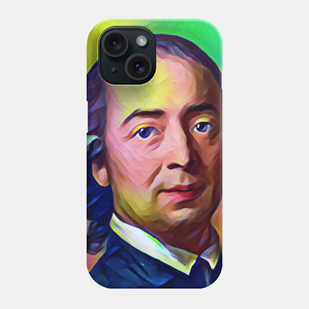 Johann Gottfried Herder Colourful Portrait | Johann Gottfried Herder Artwork 7 Phone Case by JustLit