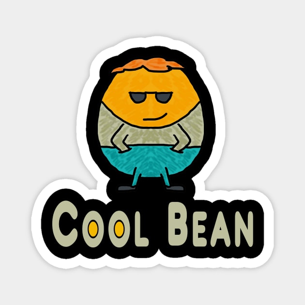 Cool Bean Magnet by Mark Ewbie