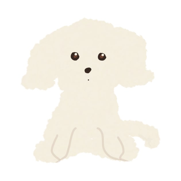 Cute Fluffy Maltipoo Dog by PatternbyNOK