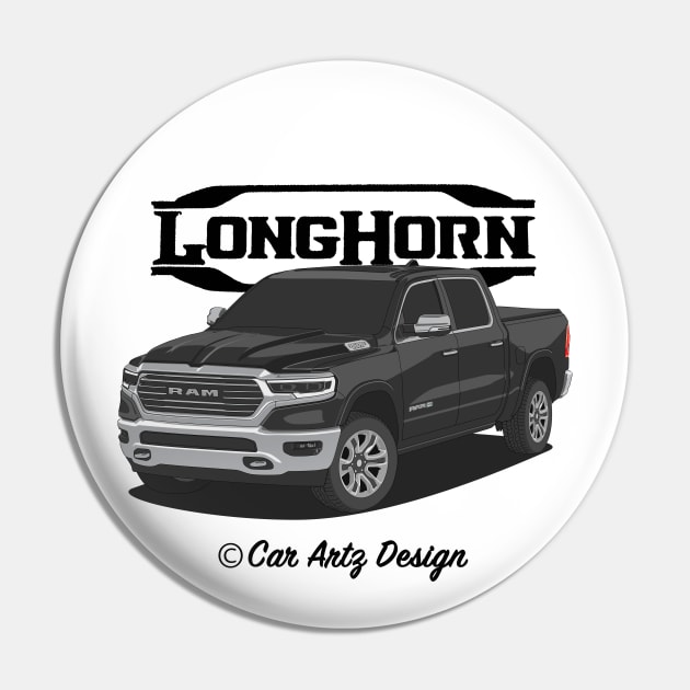 Ram Laramie Longhorn Pin by Car-Artz-Design