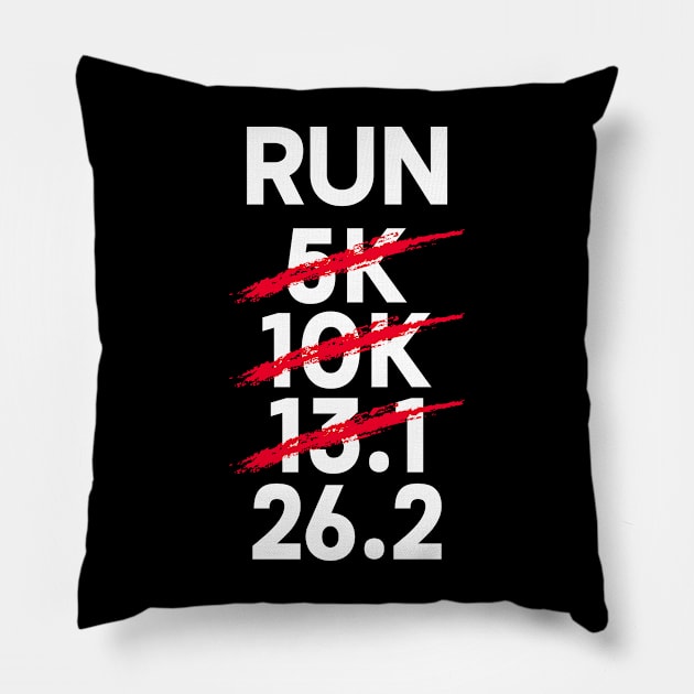 Run 13.1k - Half Marathon Runner Marathoner Pillow by Anassein.os