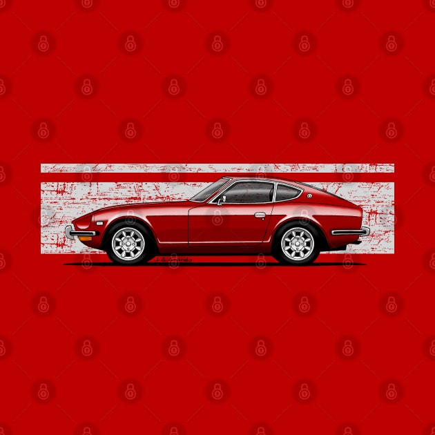 Classic japanese sports car for medium and dark backgrounds by jaagdesign