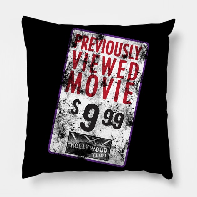 Movies From Hollywood Pillow by Awesome AG Designs