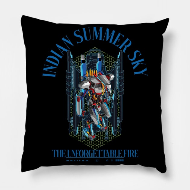 Indian Summer Sky The Unforgettable Fire Pillow by Rooscsbresundae