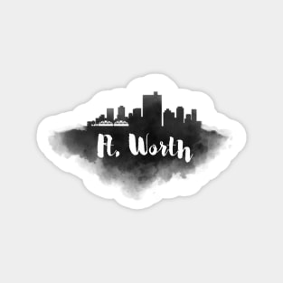 Ft. Worth watercolor Magnet