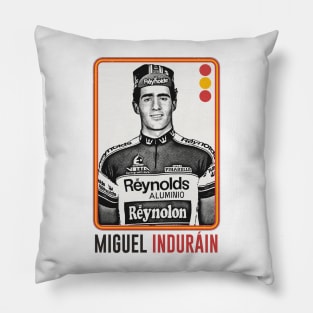 Miguel Induráin ---- Retro Style Original Design Pillow