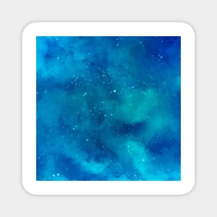 Mistic blue galaxy Magnet