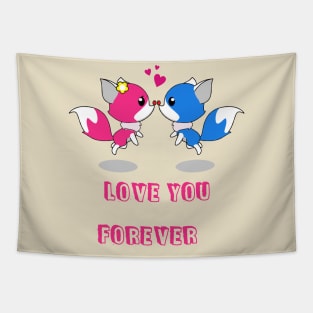 Love You Forever Valentine's  , Love Shirt. Love T-Shirt. Gift For wife . Tapestry