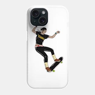 Diné woman skateboarding Phone Case