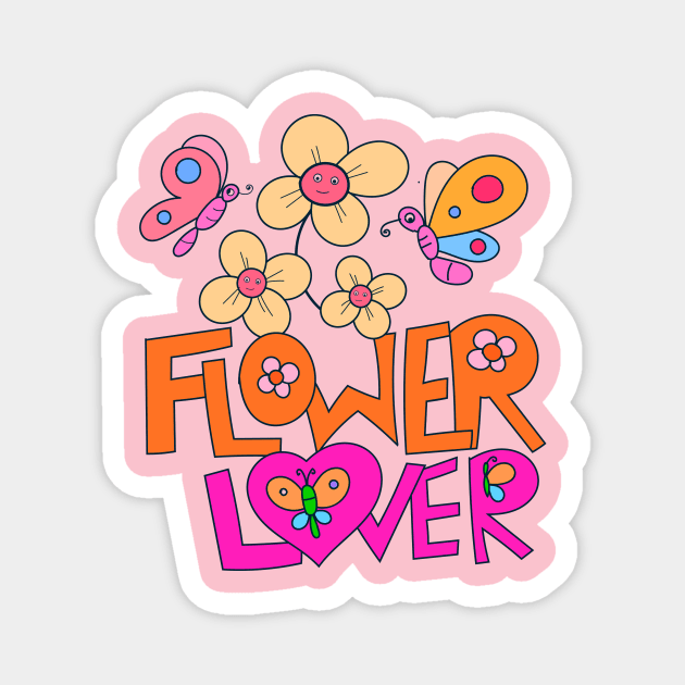 Flower Lover Magnet by ANNATEES